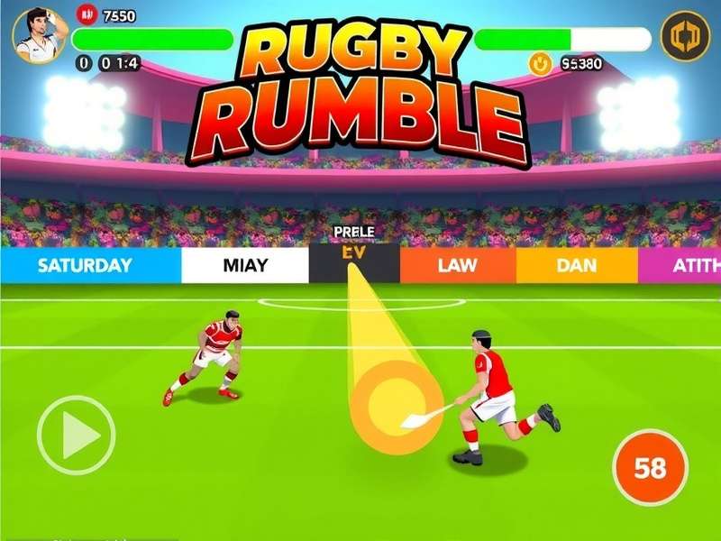 Rugby Rumble Gameplay Screen